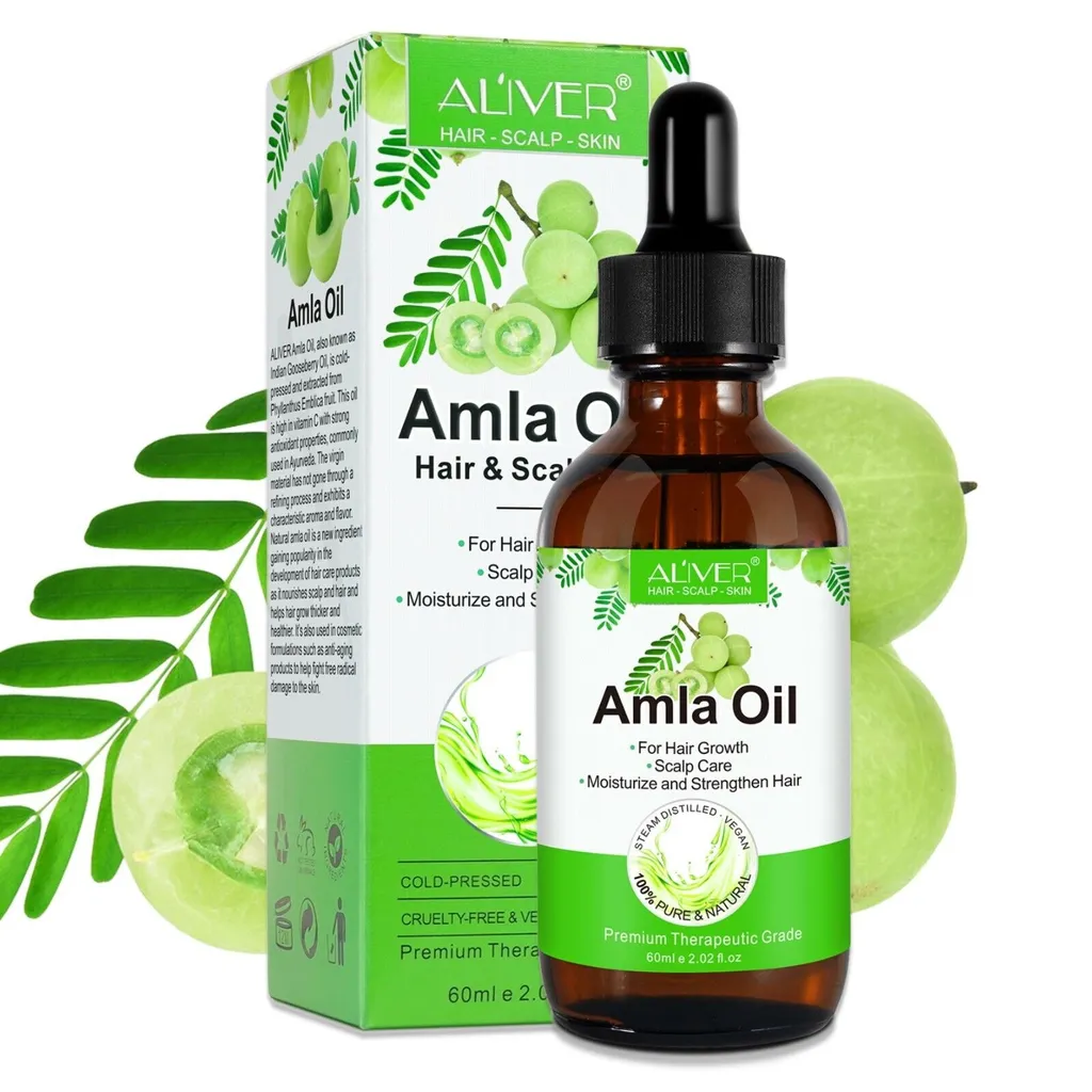 Olio di Amla per Capelli 2x60ml - Siero Crescita e Anticaduta Bio