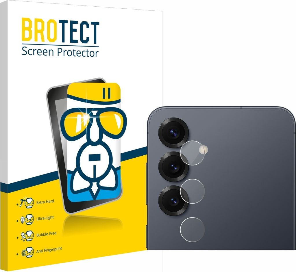 BROTECT Schutzglas für Samsung Galaxy S25 (NUR Kameraschutz) Schutzfolie Panzer Folie Glas Display Schutz klar