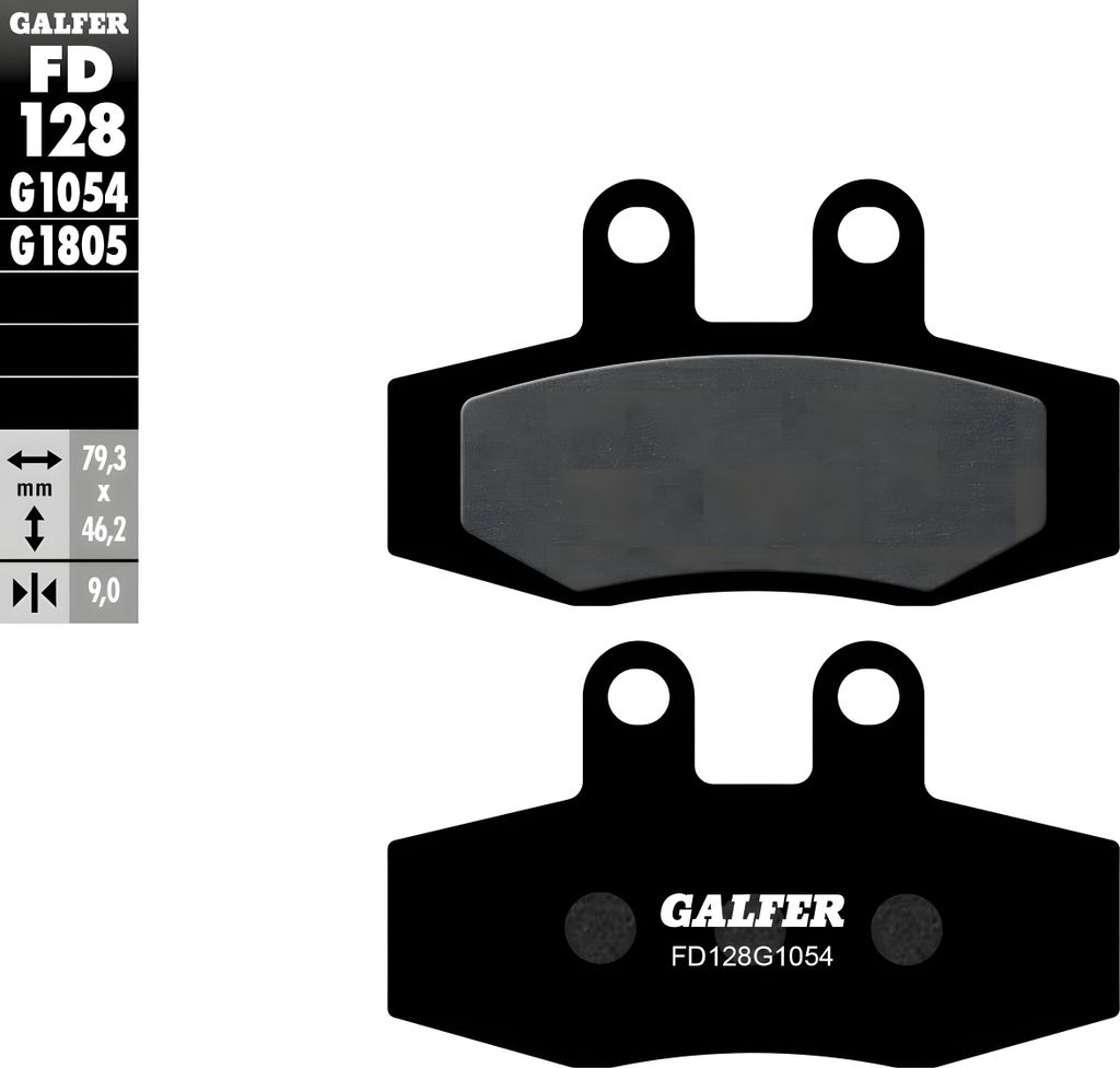 Bremsbelag Galfer Organ. Fd128-g1054 (kba) -al-
