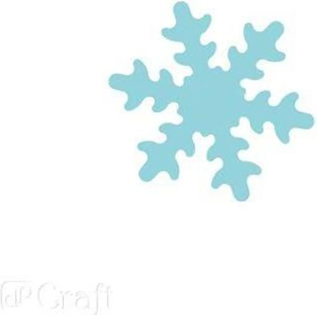 Fustella Fiocco di Neve 5cm XL - Punzone per Decorazioni Natale e Fai da Te