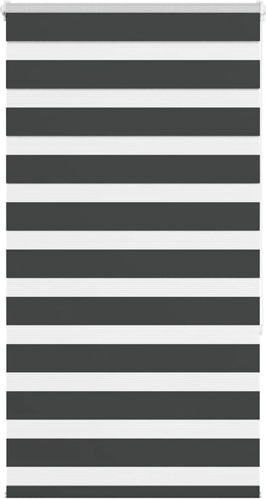 Doppelrollo Schwarz 90x150 cm Stoffbreite 85,9 cm Polyester