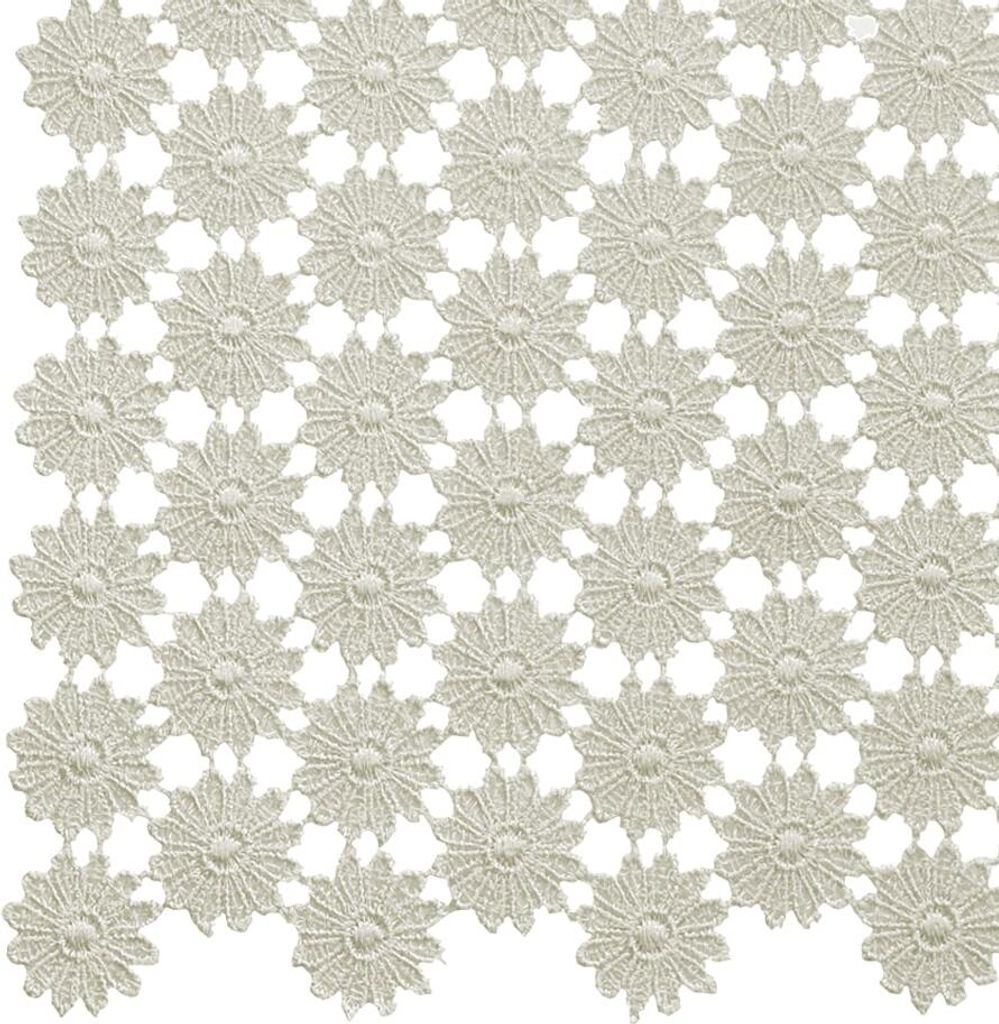Tischdeckchen FREYA Vollspitze Vintage Polyester weiß 30 x 30 cm