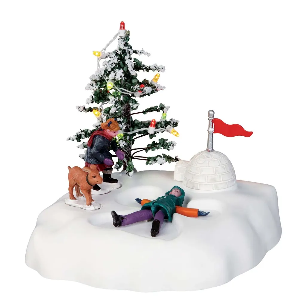 Scène de Noël Ange de Neige - Créez un Paysage d'Hiver Magique Chez Vous