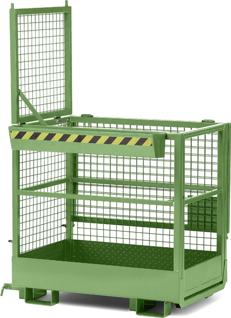 R+R Industrietechnik Arbeitskorb Typ RAK-DUO 1200x800x1950mm RAL6011 Resedagrün