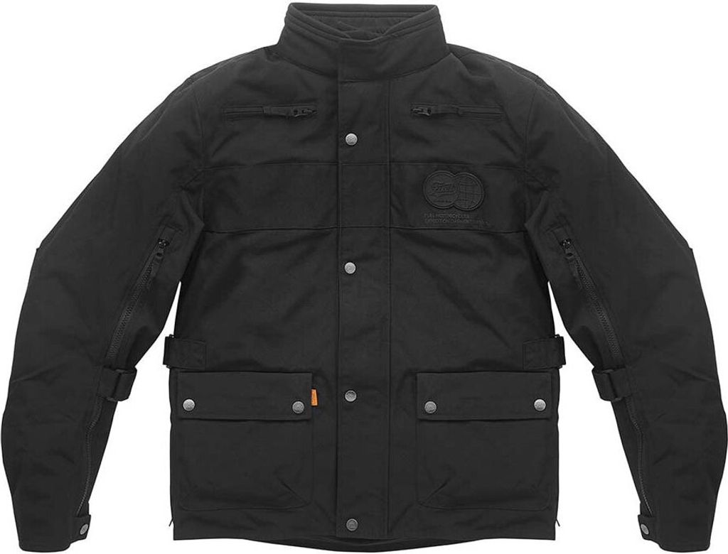 Fuel Motorcycles Rally 2 Jacke Schwarz S Mann Schwarz S