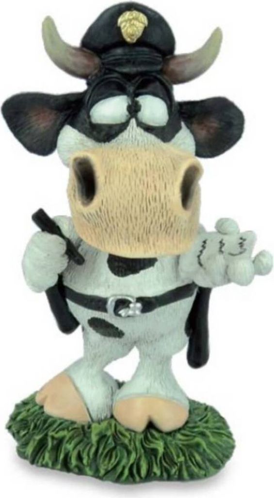 Funny Stier Berni - Polizist mit Stift und Block