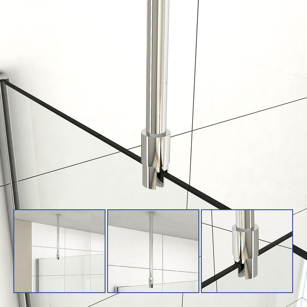 140cm Haltestange Stabilisator Stabilisationsstange Duschwand Dusche Glaswand