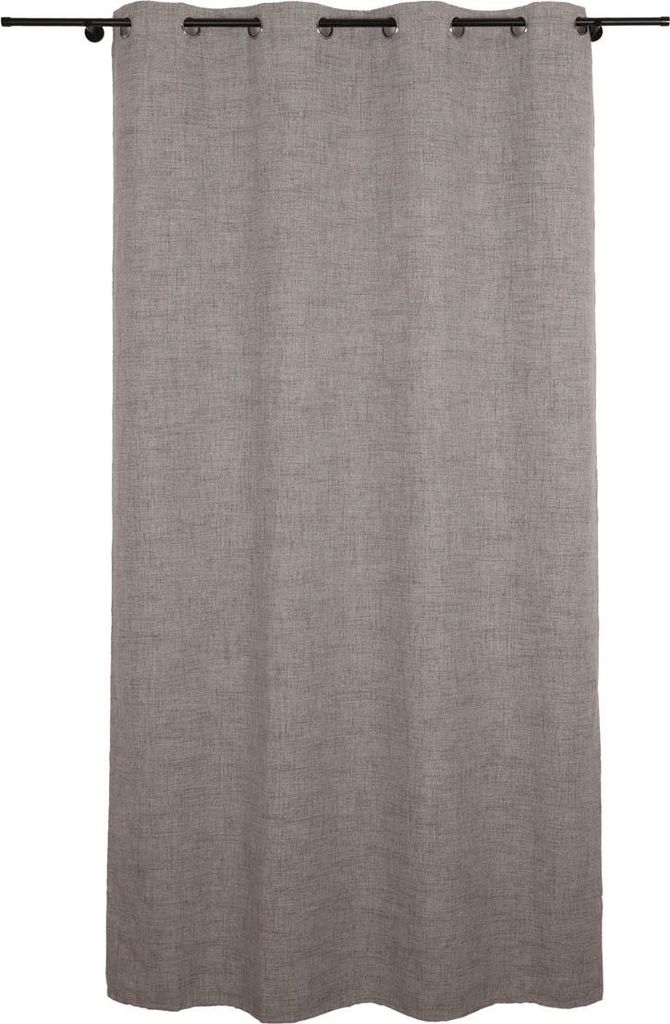 Verdunkelungsvorhang Ösen Blackout Thermo Akustik grau 140x245cm