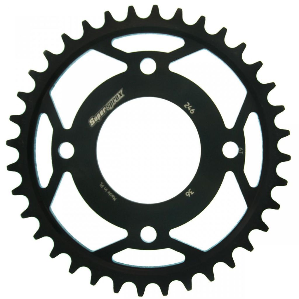 Stahl-Kettenrad Supersprox 530 - 36Z (schwarz) RFE-246:36-BLK|ID 70,0 LK 110,0 4-Loch