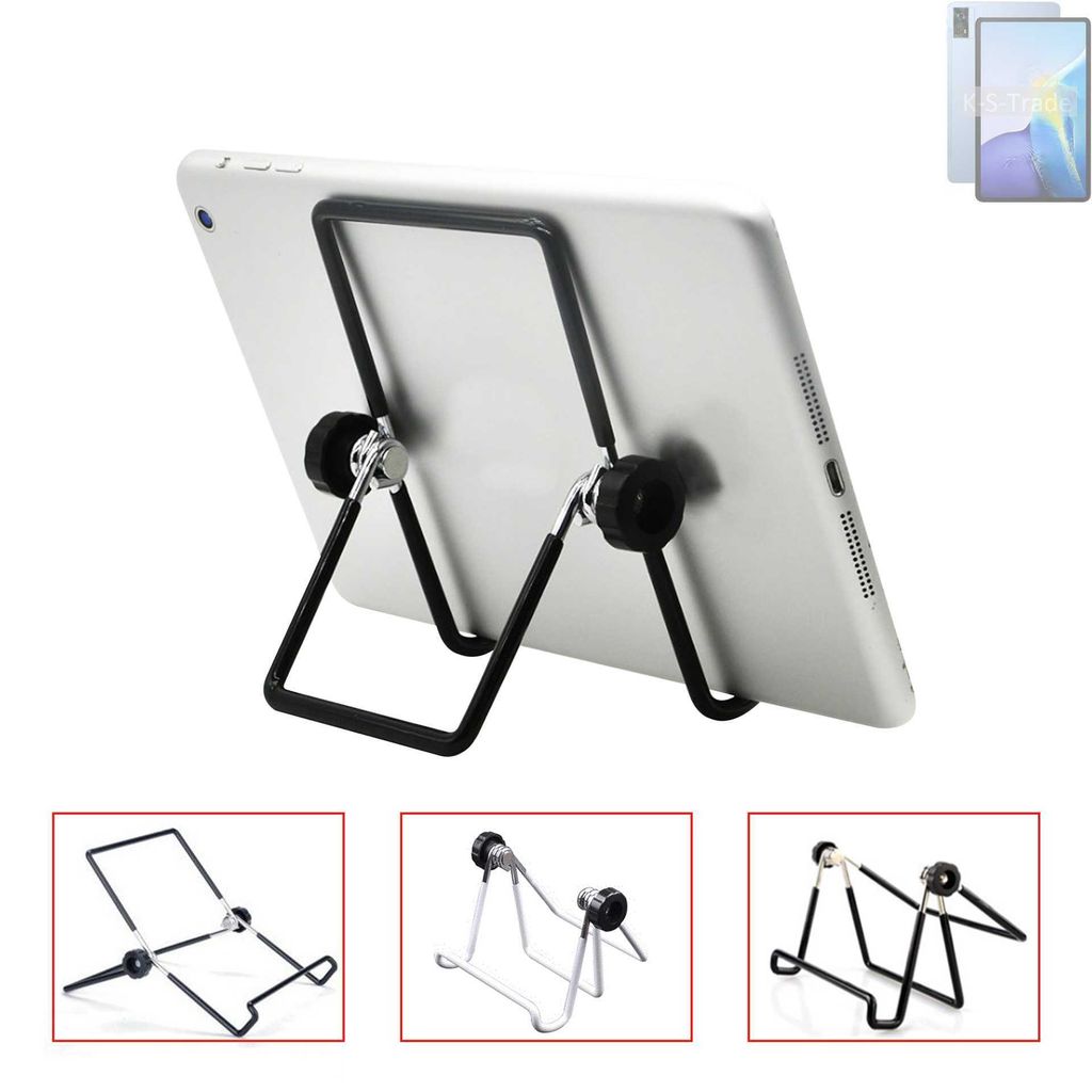 K-S-Trade Tablet-Ständer Tablet-Halterung Tablet-Aufsteller kompatibel mit Oukitel OT5 8250 mAh faltbarer Tischständer Tablet Halterung