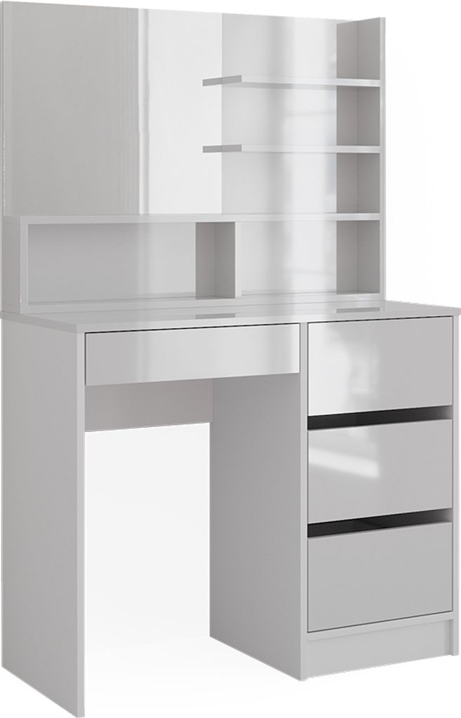 Coiffeuse Vicco Sherry Blanc 80cm avec miroir, Model 41295 Image du produit 