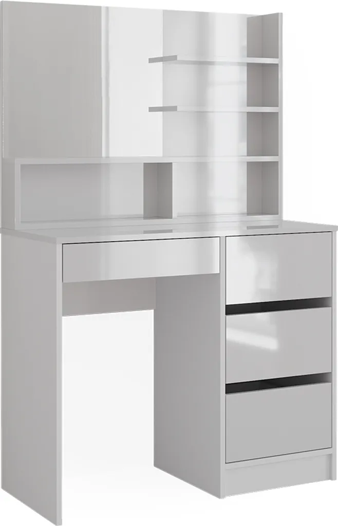 Coiffeuse Vicco Sherry 80cm : Miroir intégré et tiroirs de rangement