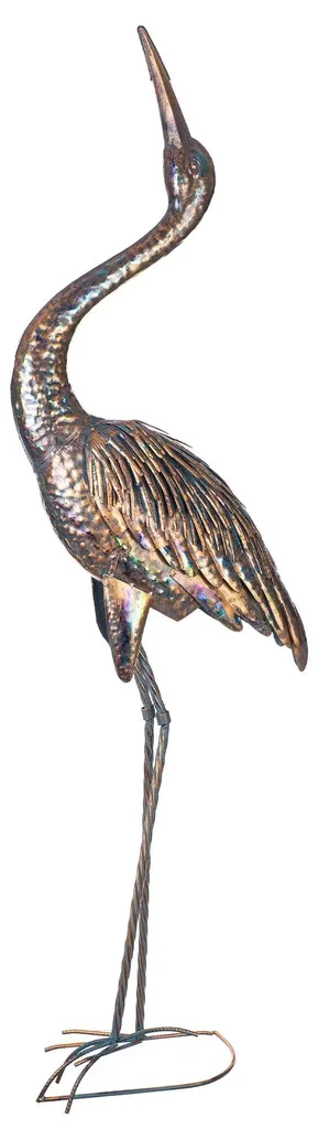 Figurine oiseau métal 135 cm : sublimez votre jardin vide avec style L
