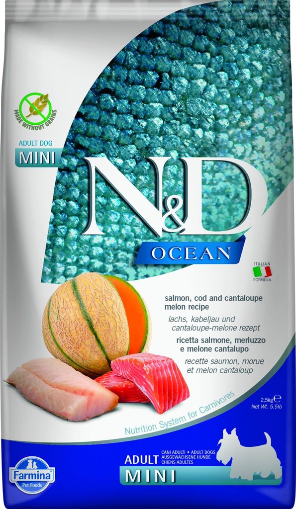 Farmina Pet Food 8010276039309, Adult, Kabeljau, Lachs, 2,5 Produktbild 