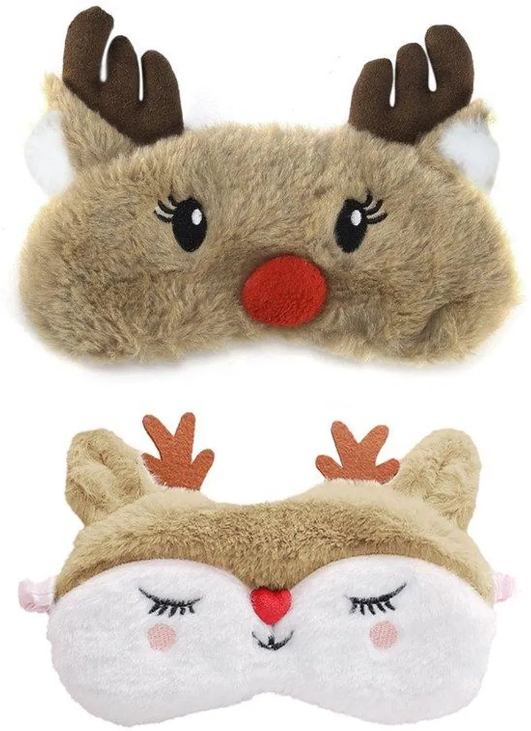 2 Masques Sommeil Enfants - Solution Nuit Calme & Voyage, Motifs Animaux Doux