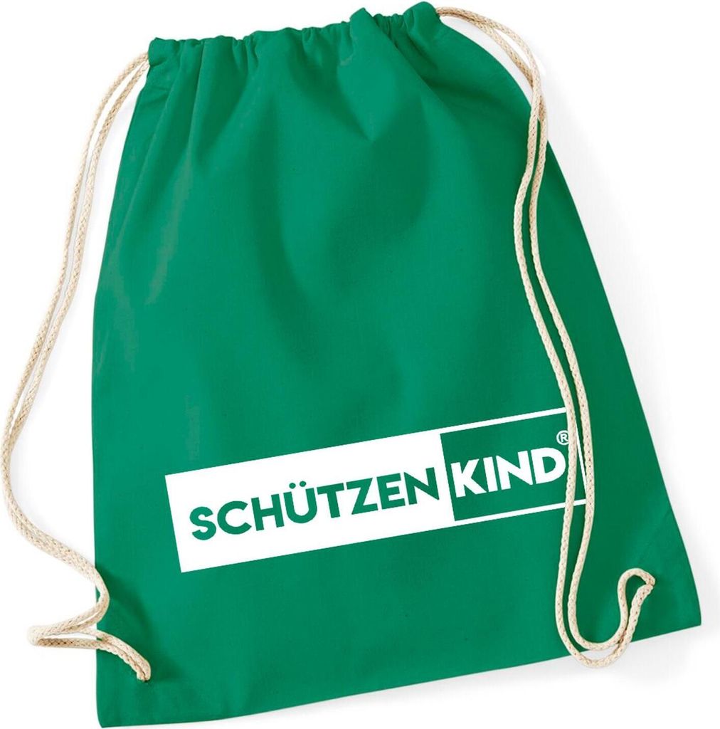Hellweg Druckerei Tagesrucksack Schützenkind Modern Geschenk Sportbeutel Kelly Green 12 Liter Baumwolle Schützenkind Modern Präsent