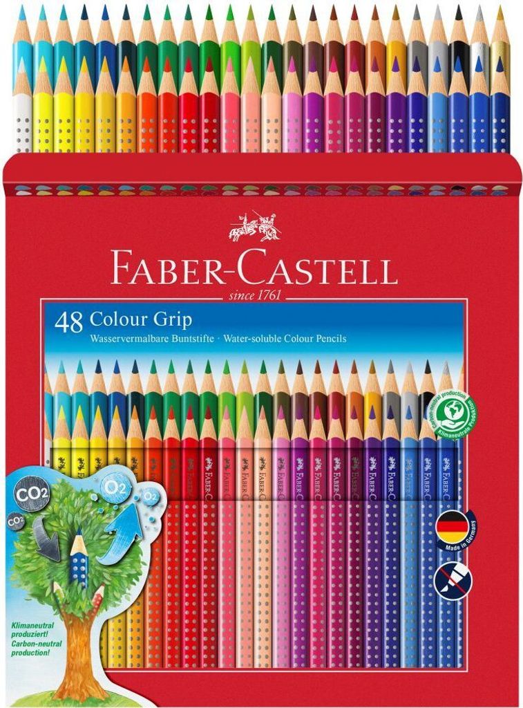 FABER-CASTELL Dreikant Buntstifte Colour GRIP 48er Etui Produktbild 7