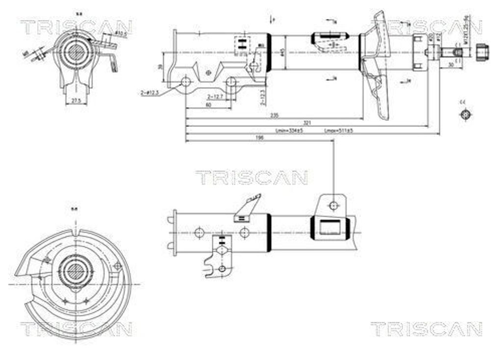 TRISCAN Stoßdämpfer 8705 16111