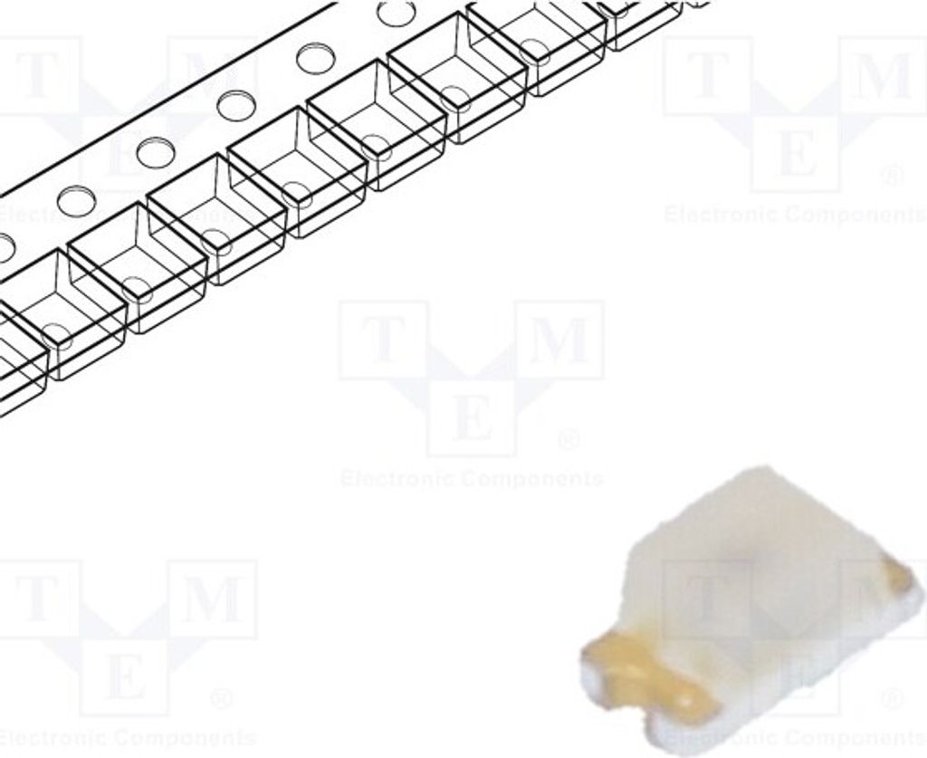 5x LED orange 28,5÷90mcd 0603 SMD 1,6x0,8x0,8mm 170° 1,9÷2,4V L-C190 LED-Dioden S