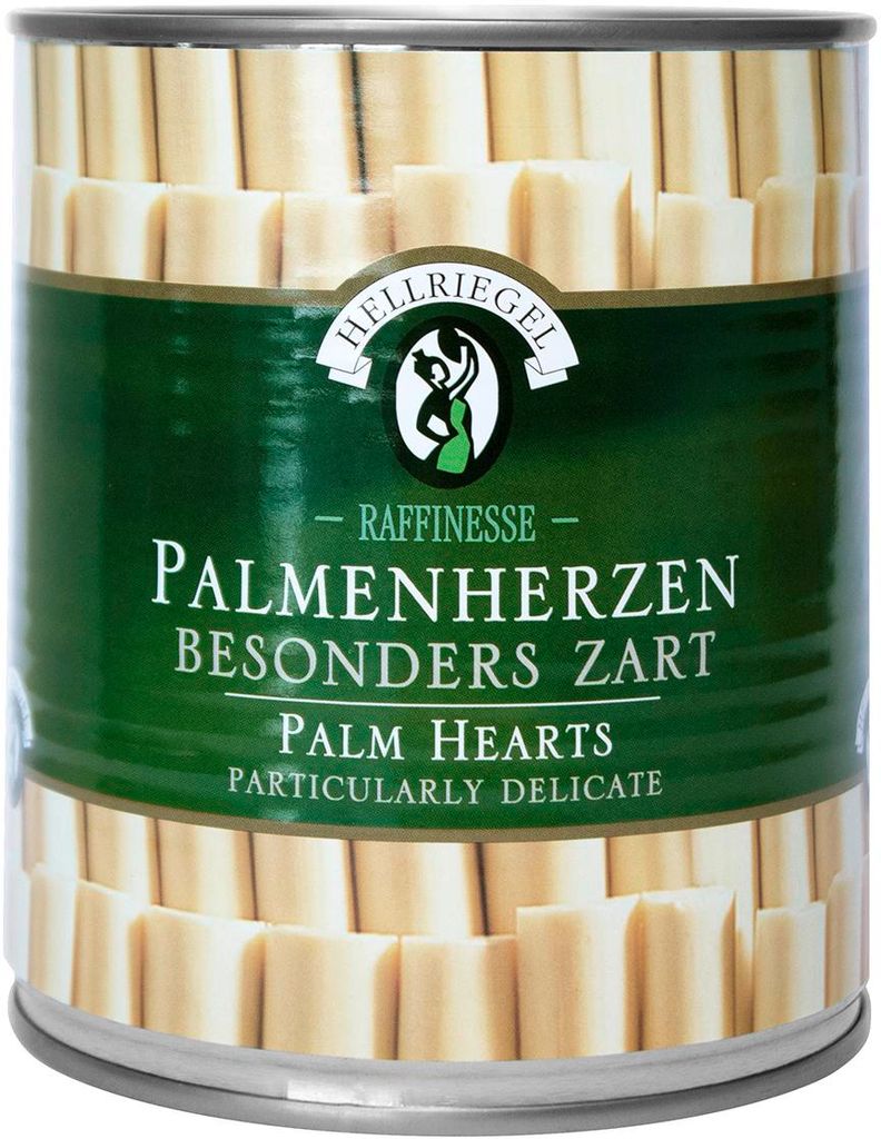 HELLRIEGEL Palmenherzen aus Ecuador Palmitos 800g Produktbild 