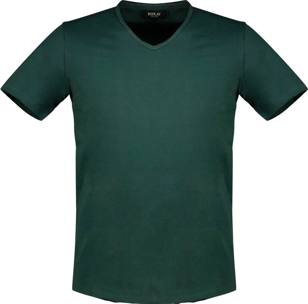 T-shirt Replay M3591a manches courtes pour homme, coton respirant noir
