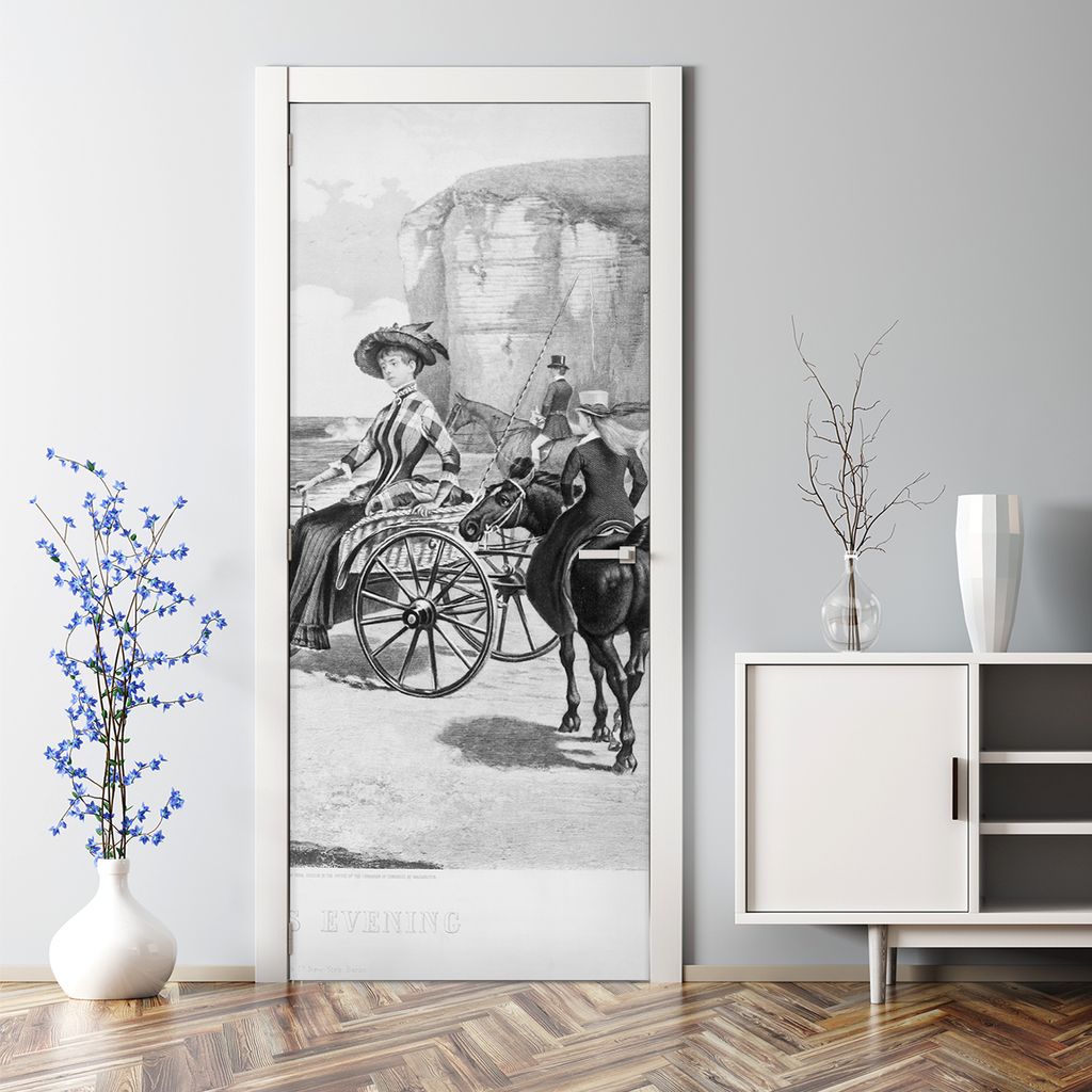 Dekorative Türposter selbstklebend Klebefolie Wandaufkleber Türaufkleber Sommernachmittags 77 x 200 cm