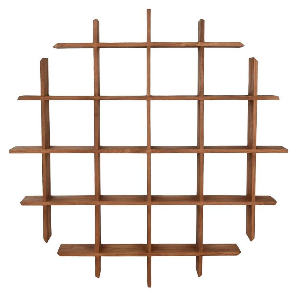 Regal Home ESPRIT Teakholz 120 x 15 x 120 cm