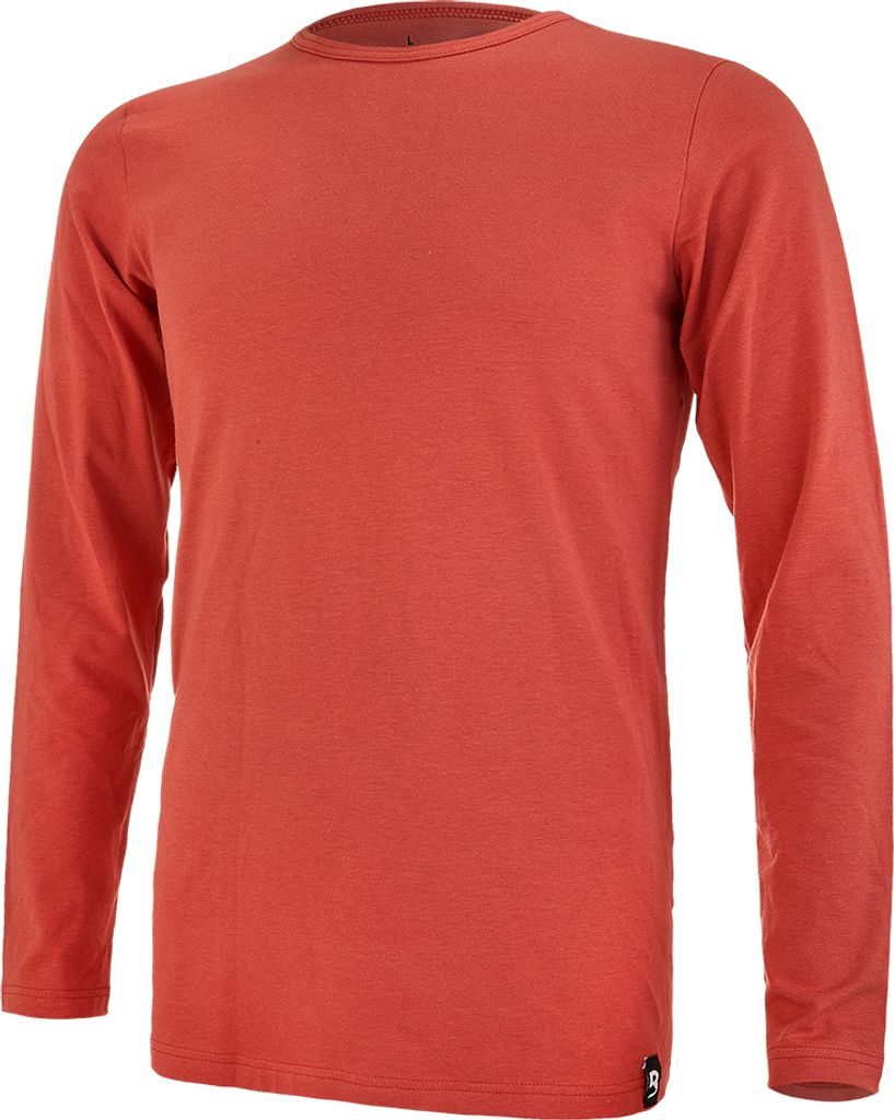 Herren T-Shirt langer Ärmel dünn Outlast® - zimt, L Produktbild 