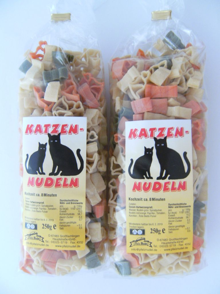 Streuteile Katzen aus Nudelteig, 2X 250 g, Nudeln, Pasta, Produktbild 