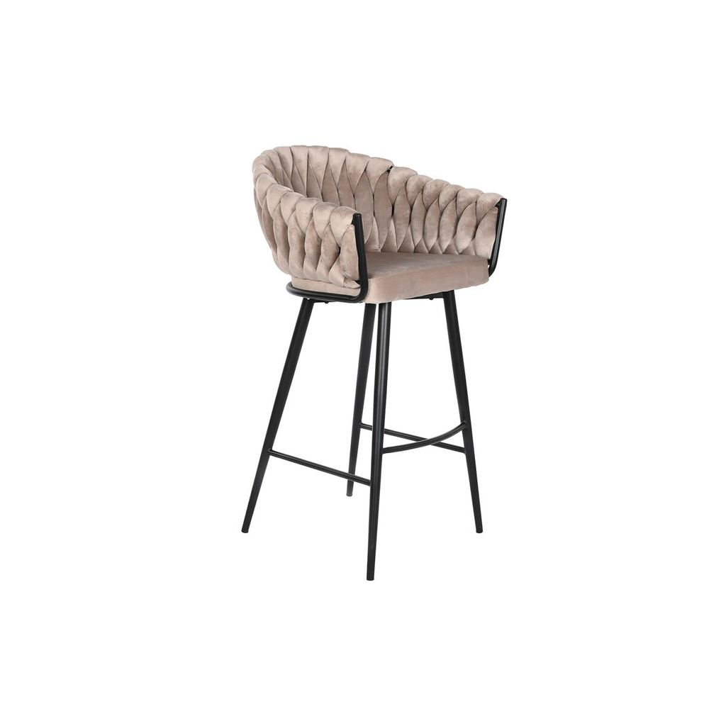 Taburete DKD Home Decor Beige Metall 61 x 52 x 101 cm