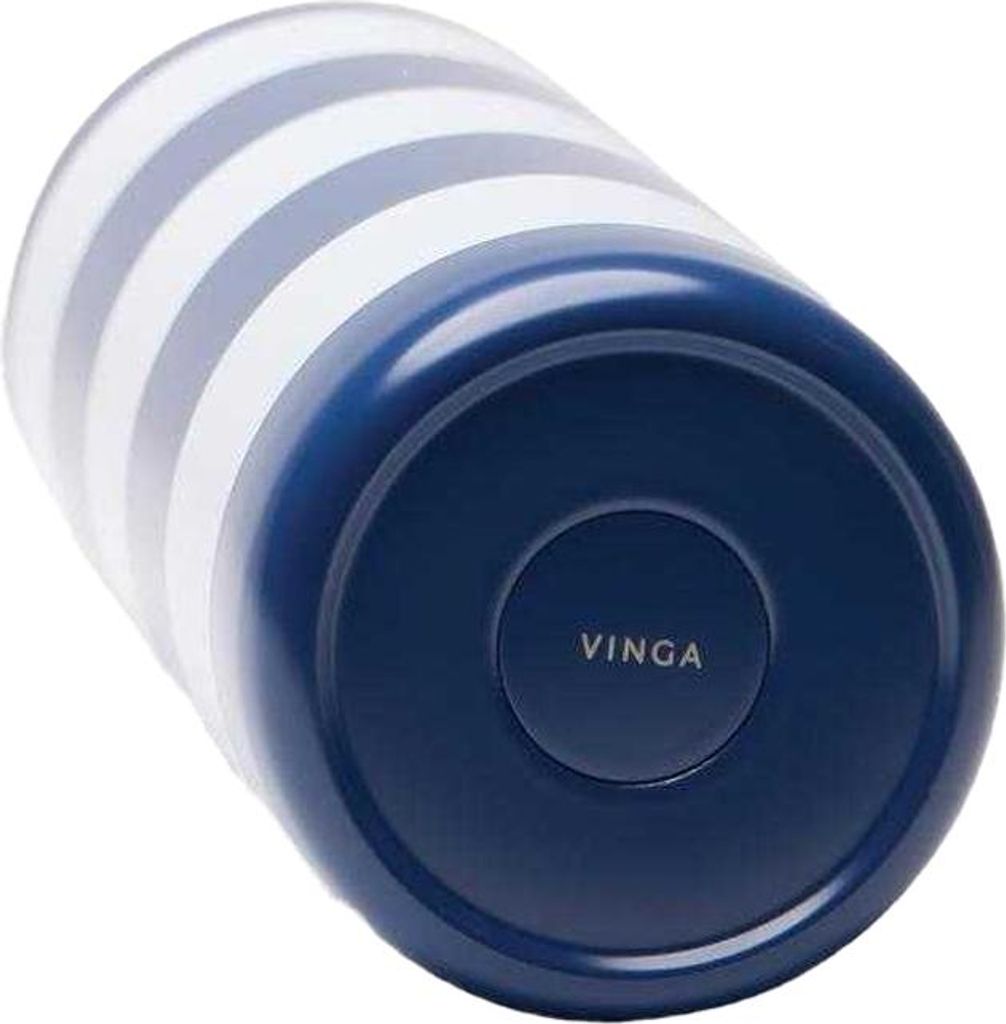 Vinga - "Lagoa" Wasserflasche, Edelstahl, 600ml XD1294 (Einheitsgröße) (Marine)