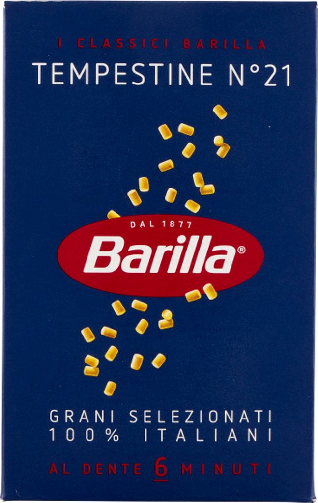 A box of Barilla pasta.