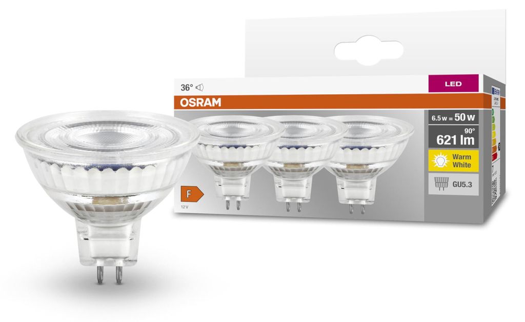 Reflektorové žiarovky OSRAM LED MR16 s päticou pre Obrázok produktu 