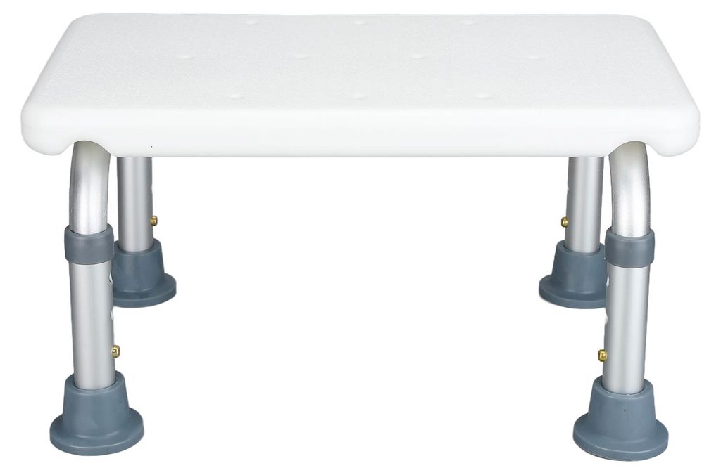 Badewannenhocker, rutschfest, aus Aluminiumlegierung, höhenverstellbar, Duschsitz für Senioren und Babys
