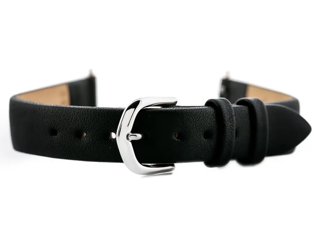 Bracelet cuir anti-irritation 14mm Bisset BS-212 pour montre de ville