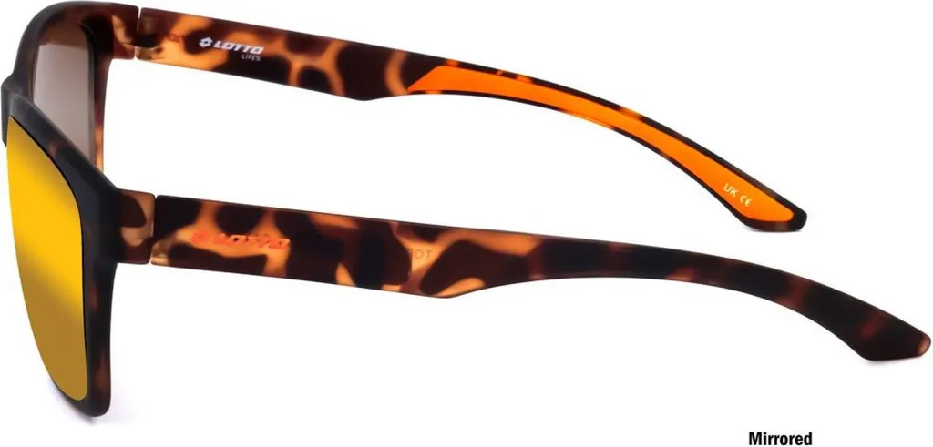 Lotto LS1002 Lunettes de soleil légères Tortoise mat verres orange UV - 3