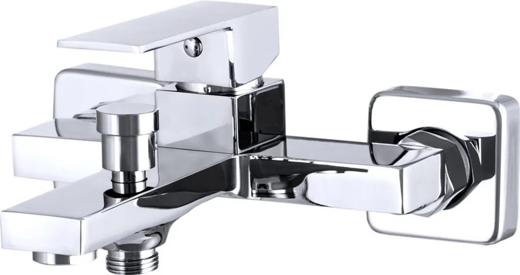 Rubinetto Miscelatore Ister Quadrato per Vasca - Ottone Cromato