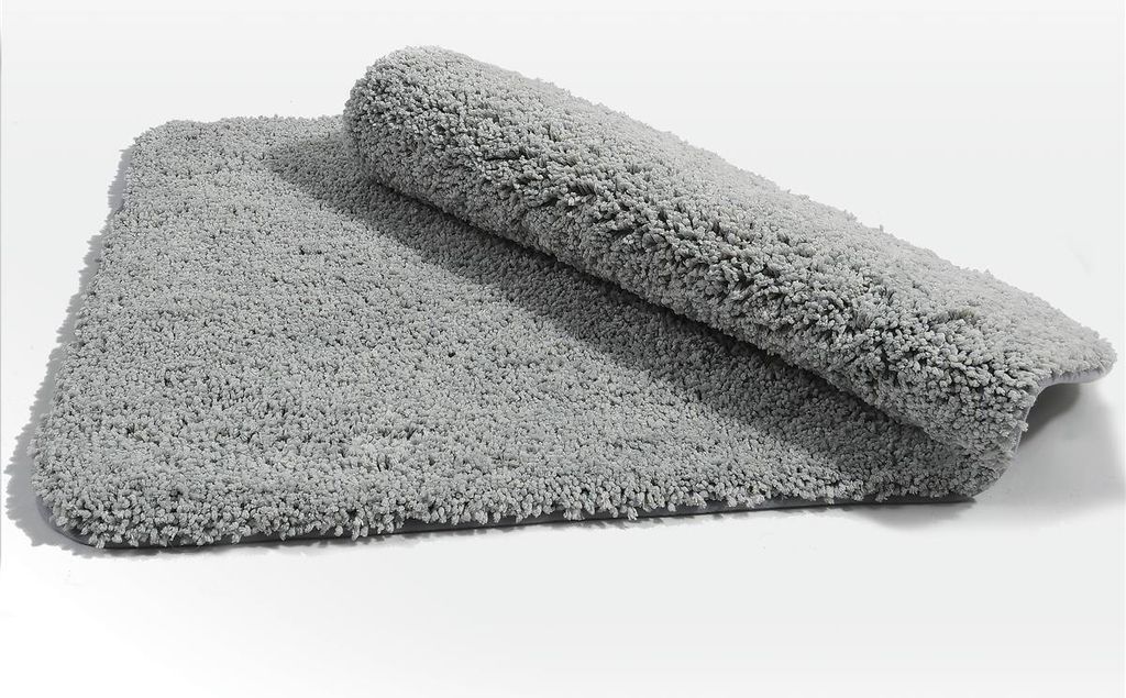 Spirella Badteppich Badematte Duschvorleger Mikrofaser Hochflor | flauschig | rutschhemmend | Gobi | geeignet für Fußbodenheizung | 60x90 cm | He...