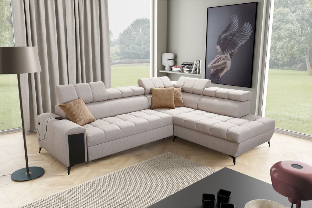 Polsterecke Eckcouch Ecksofa mit Schlaffunktion GREKO VII Produktbild 