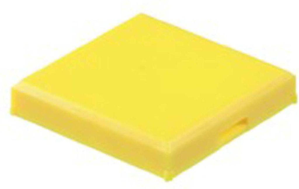 Georg Schlegel Tasterkappe, flach transparent Farbe gelb Ausführung beschreib- und beleuchtbar - 1 Stück