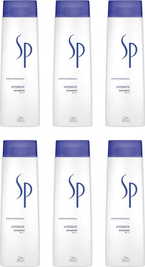 Wella SP Hydrate 6 x 250 ml Shampoo Set