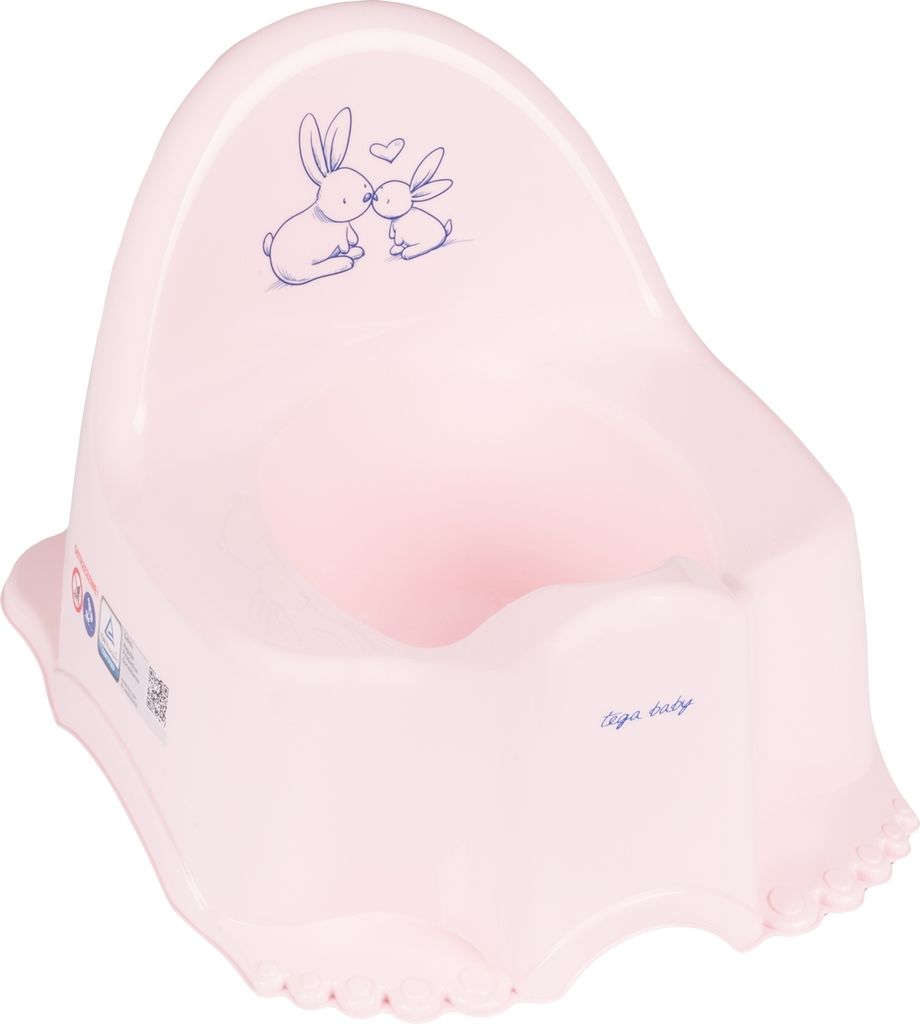 TEGA BABY Nočník ECO Zajačik s melódiou ružový Obrázok produktu 