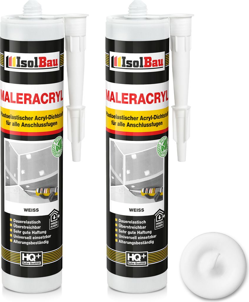 Isolbau Maleracryl 2 x 300 ml Weiß - Plastoelastischer Produktbild 
