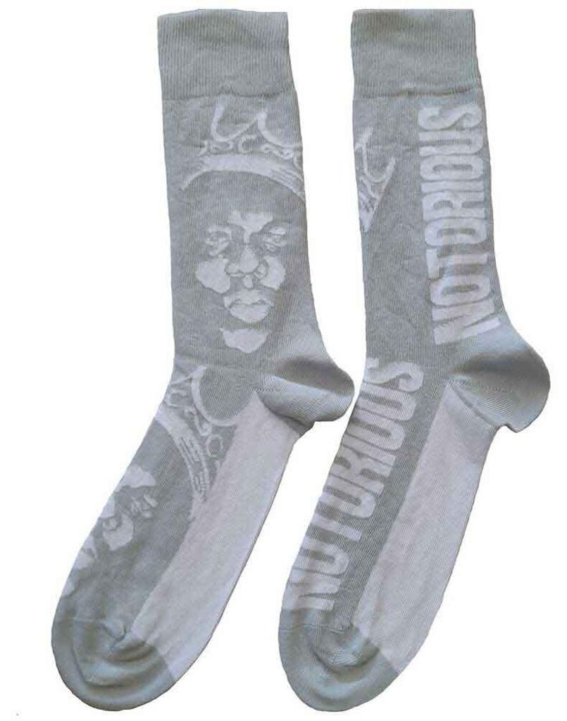 Notorious B.I.G. Crown Monochrome Grey & White 40-45 Socken