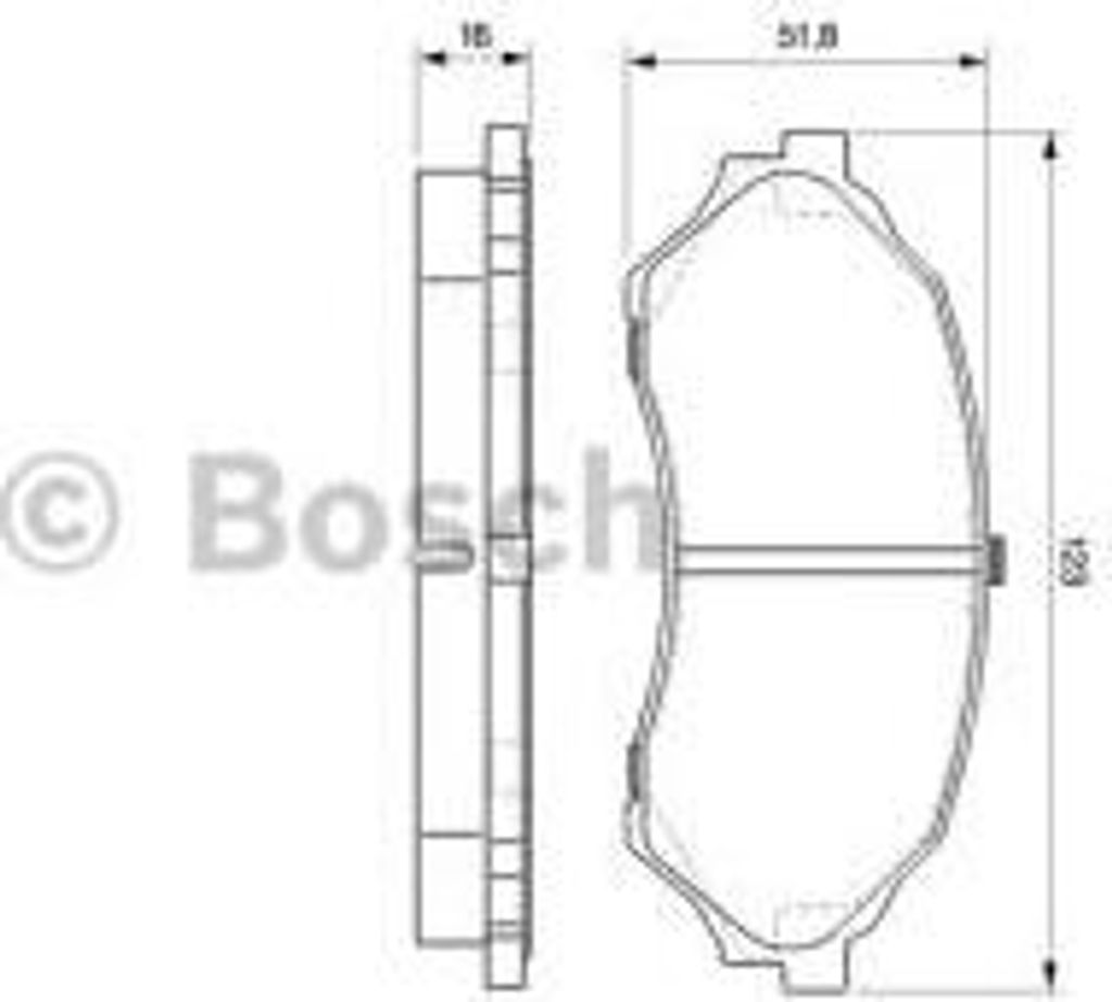 Bosch Bremsbelagsatz, Scheibenbremse 0 986 424 610
