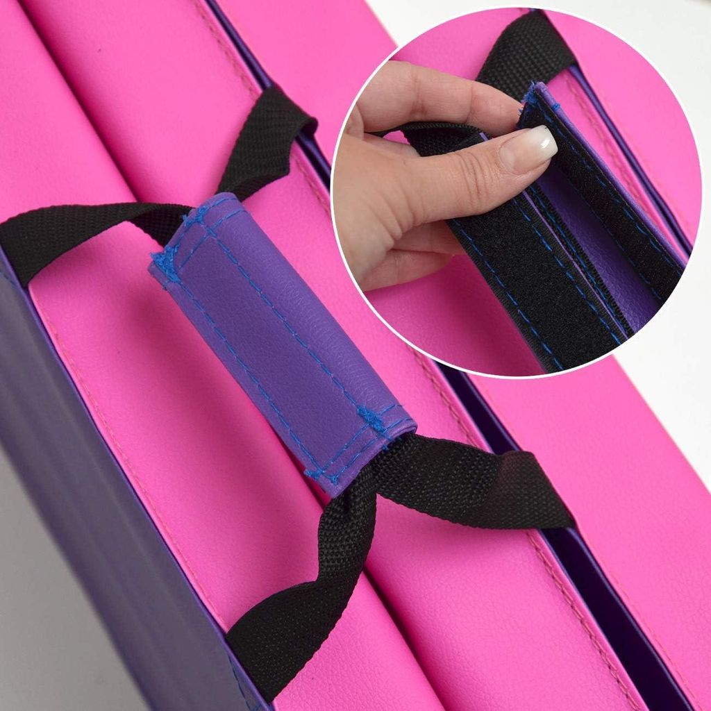Faltbare Gymnastikmatte 180x120 cm - Dicke 5 cm Sportmat für Zuhause, Yoga, Fitness und draußen