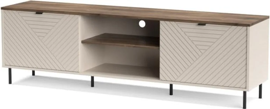 Meuble TV Evo d'angle gain de place pour petit salon et appartement