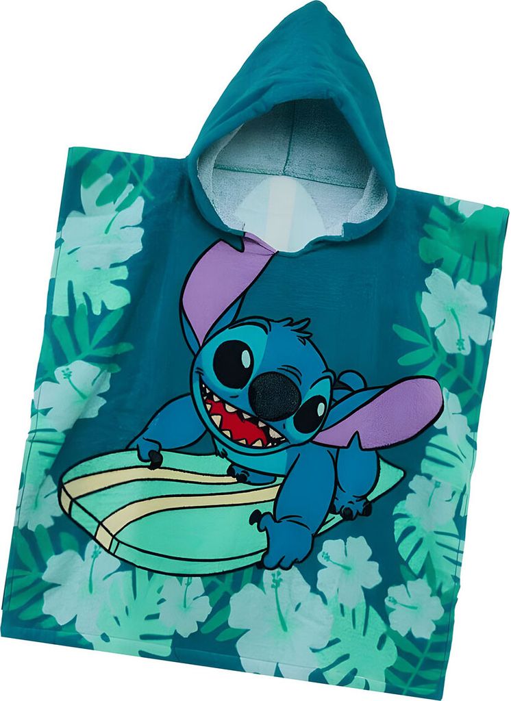 Dětské pončo Disney 60x120 cm - Stitch na surfu Obrázek produktu 