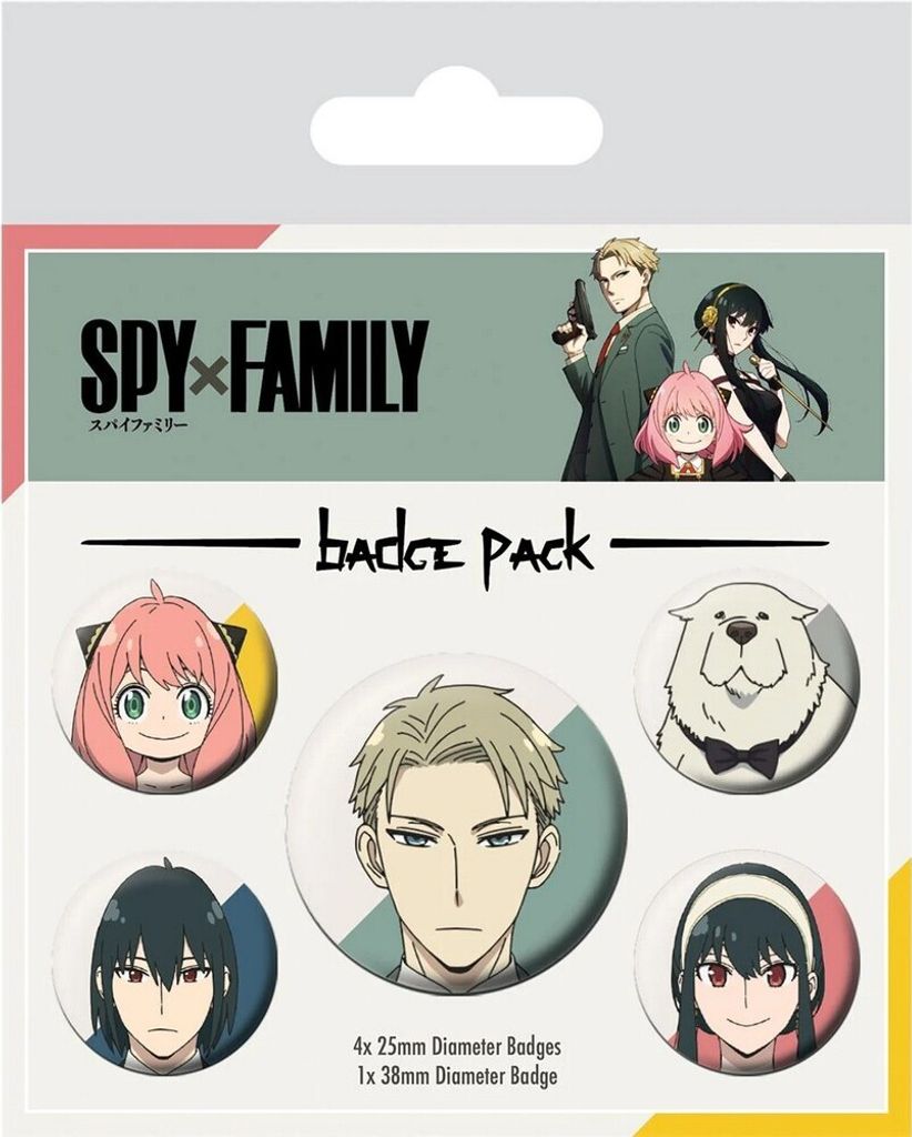 Spy x Family - Abzeichen 5er-Pack Set PM7469 (Einheitsgröße) (Bunt)