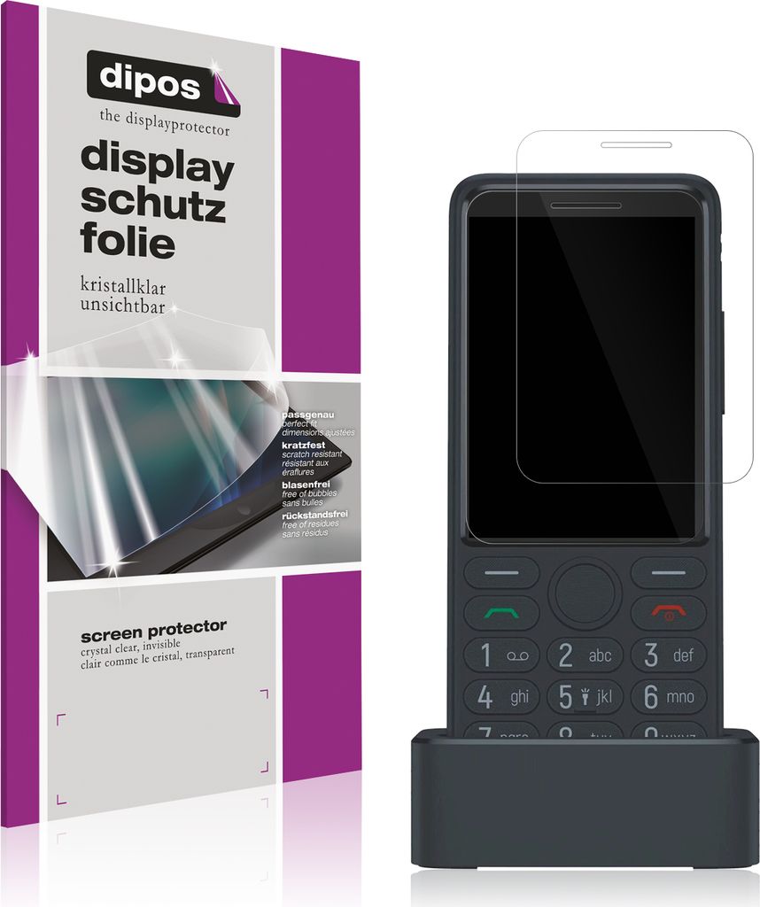 4x Schutzfolie für TCL OneTouch 4042s klar Displayschutzfolie Folie Display Schutz dipos